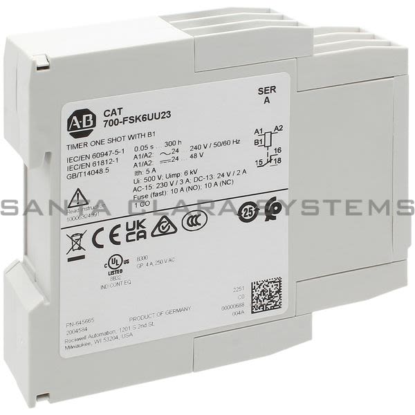 Allen Bradley 700-FSK6UU23 Timing Relay Product Image