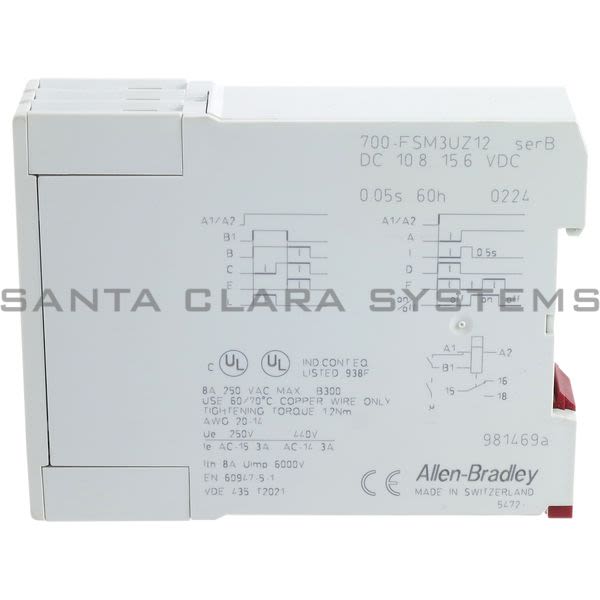 Allen Bradley 700-FSM3UZ12 Timing Relay Product Image