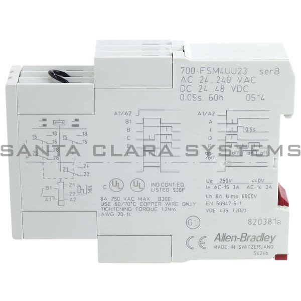 Allen Bradley 700-FSM4UU23 Timing Relay Product Image