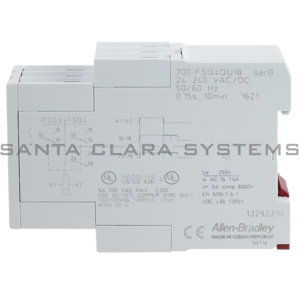 Allen Bradley 700-FSQ4QU18 Timing Relay Product Image