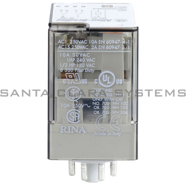 Allen Bradley 700-HA32Z24-4 Tube Base Relay Product Image