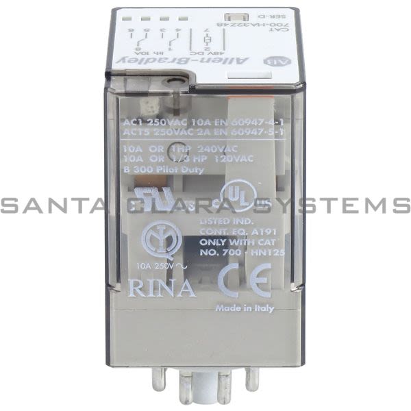Allen Bradley 700-HA32Z48 Tube Base Relay Product Image
