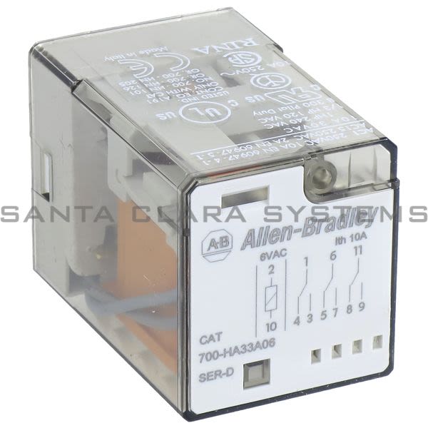 Allen Bradley 700-HA33A06 Tube Base Relay Product Image