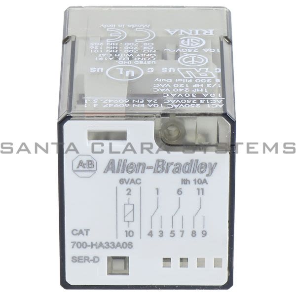Allen Bradley 700-HA33A06 Tube Base Relay Product Image