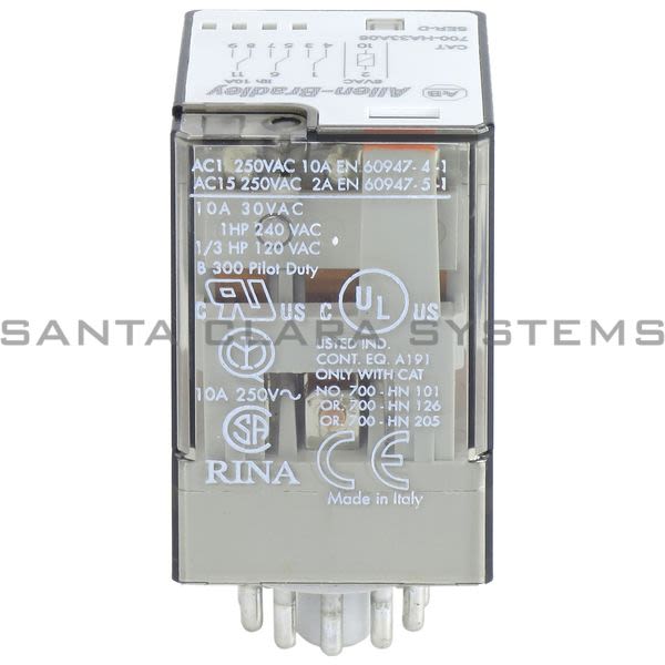 Allen Bradley 700-HA33A06 Tube Base Relay Product Image