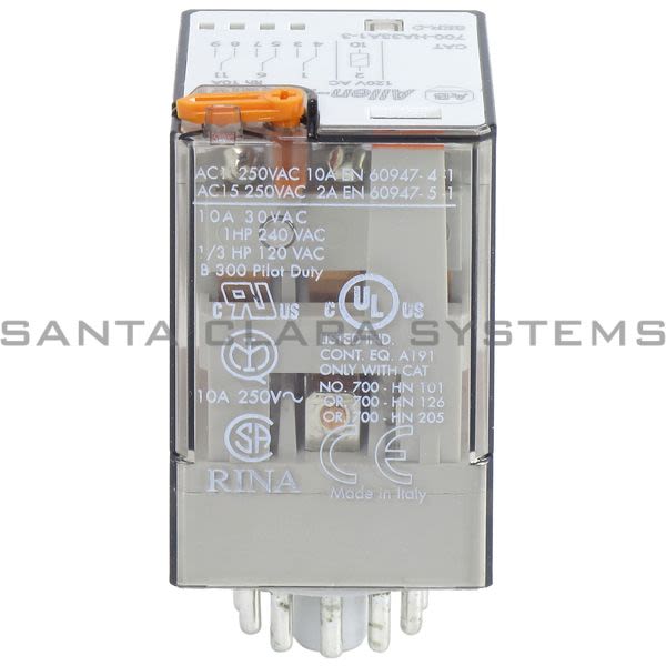 Allen Bradley 700-HA33A1-3 Tube Base Relay Product Image