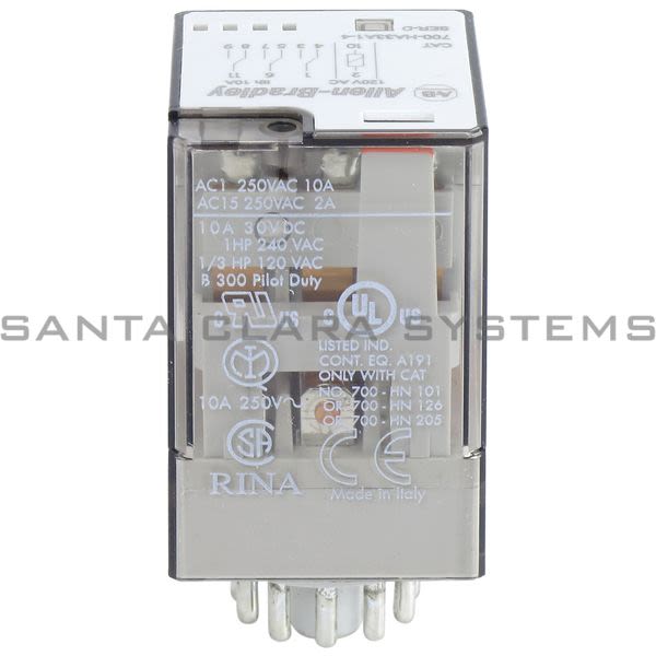 Allen Bradley 700-HA33A1-4 Tube Base Relay Product Image