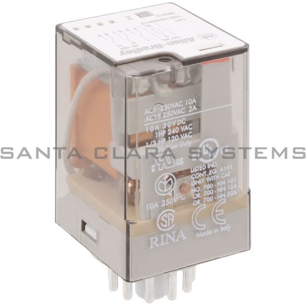 Allen Bradley 700-HA33A12 Tube Base Relay Product Image