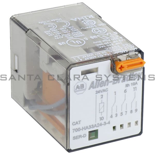 Allen Bradley 700-HA33A24-3-4 Tube Base Relay Product Image
