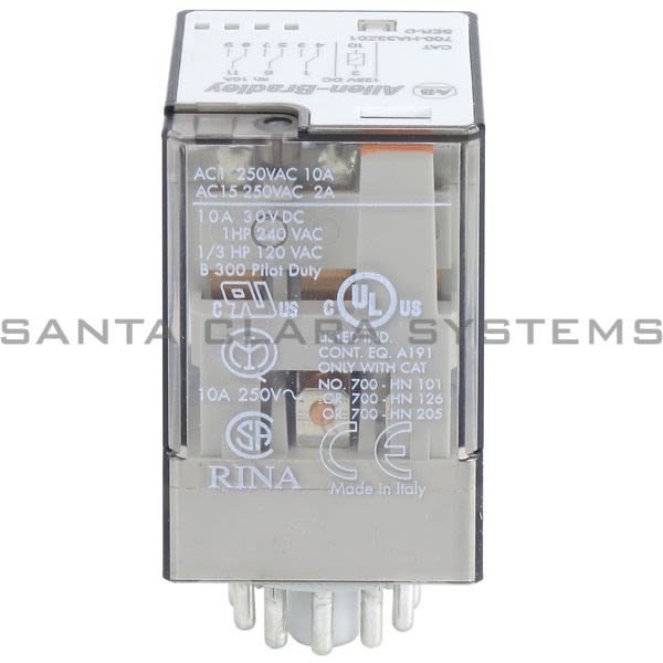 Allen Bradley 700-HA33Z01  Tube Base Relay Product Image