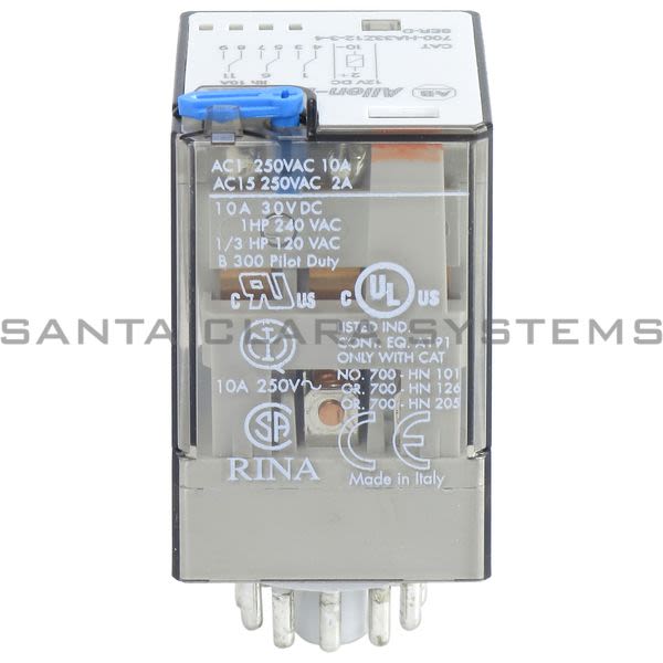 Allen Bradley 700-HA33Z12-3-4 Tube Base Relay Product Image