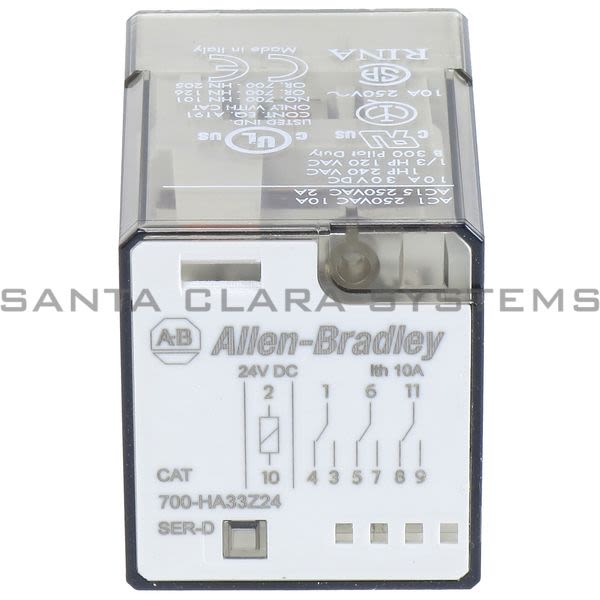 Allen Bradley 700-HA33Z24 Tube Base Relay Product Image