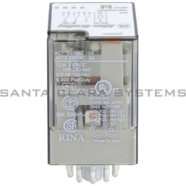 Allen Bradley 700-HA33Z24 Tube Base Relay Product Image