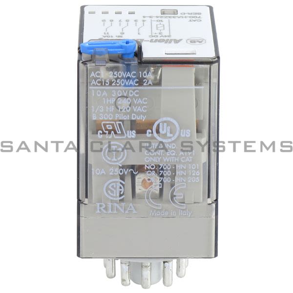 Allen Bradley 700-HA33Z24-3-4 Tube Base Relay Product Image