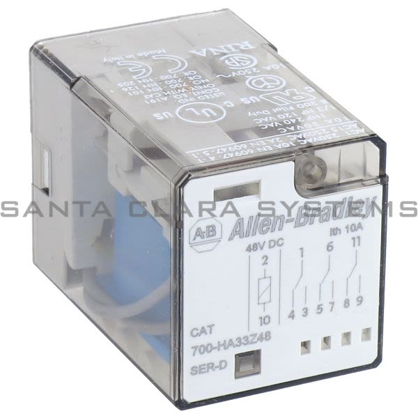 Allen Bradley 700-HA33Z48 Tube Base Relay Product Image