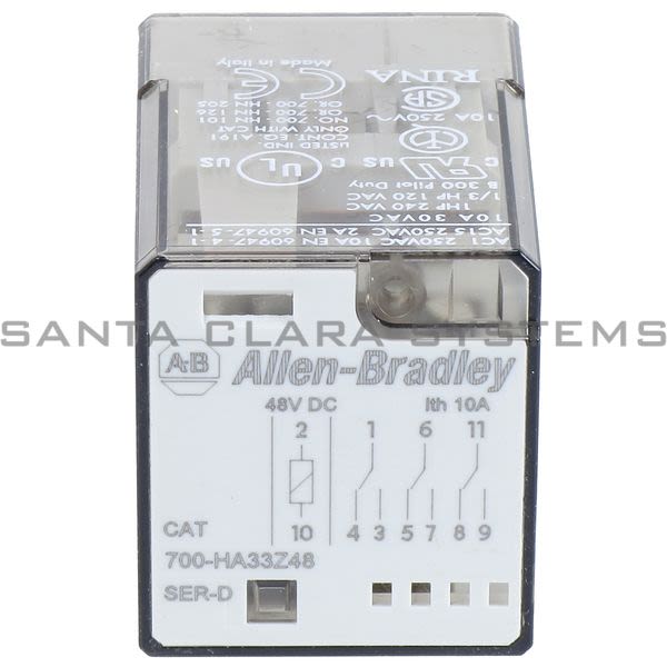 Allen Bradley 700-HA33Z48 Tube Base Relay Product Image