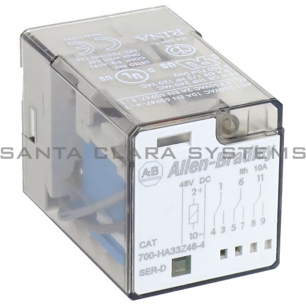 Allen Bradley 700-HA33Z48-4 Tube Base Relay Product Image