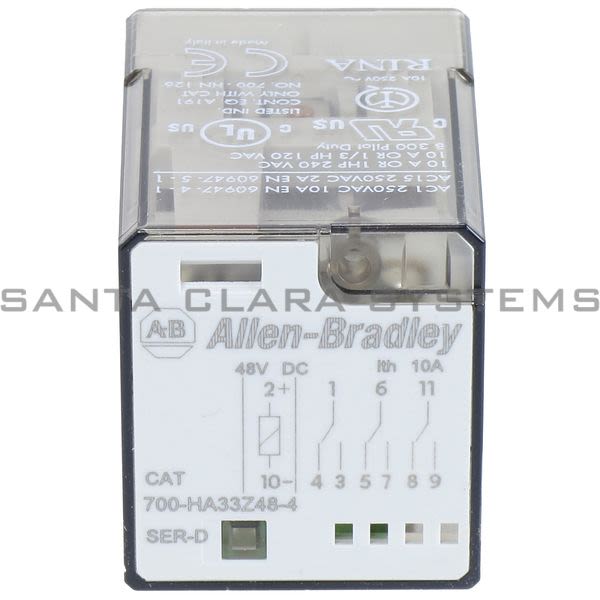 Allen Bradley 700-HA33Z48-4 Tube Base Relay Product Image