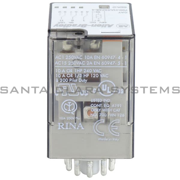 Allen Bradley 700-HA33Z48-4 Tube Base Relay Product Image