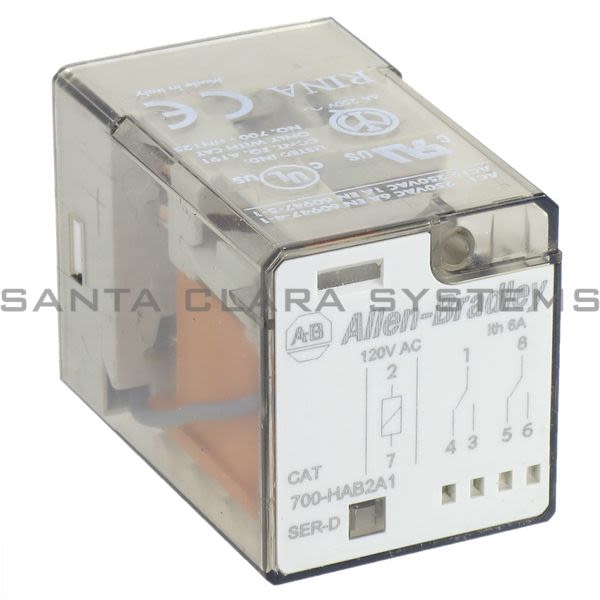 Allen Bradley 700-HAB2A1 Tube Base Relay Product Image