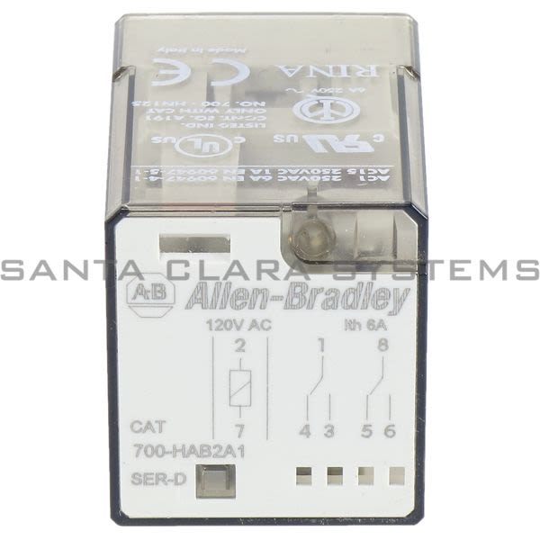 Allen Bradley 700-HAB2A1 Tube Base Relay Product Image