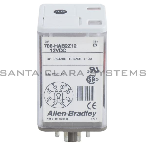 Allen Bradley 700-HAB2Z12 Tube Base Relay Product Image