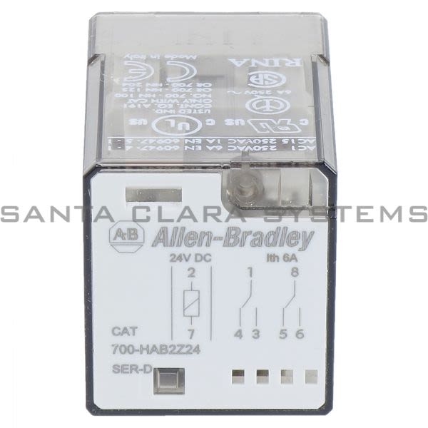 Allen Bradley 700-HAB2Z24 Tube Base Relay Product Image
