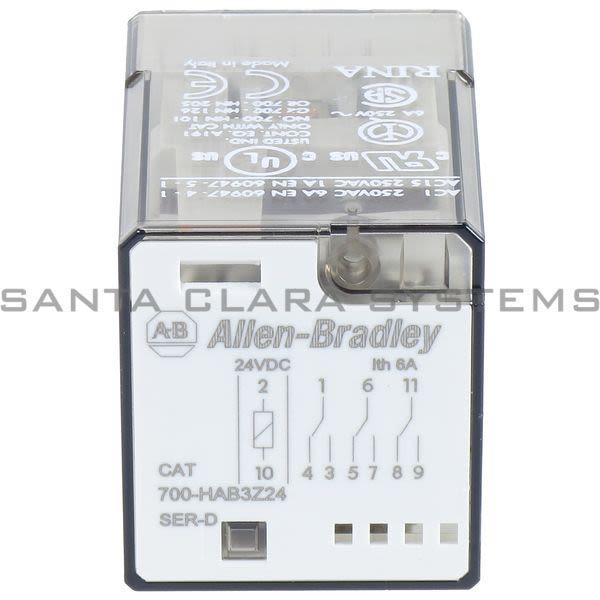 Allen Bradley 700-HAB3Z24 Tube Base Relay Product Image