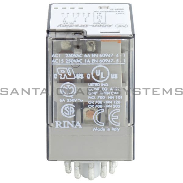 Allen Bradley 700-HAB3Z24 Tube Base Relay Product Image