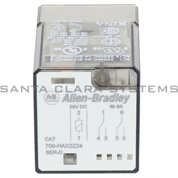 Allen Bradley 700-HAX2Z24 Tube Base Relay Product Image