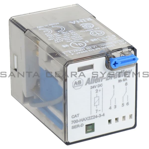 Allen Bradley 700-HAX2Z24-3-4 Tube Base Relay Product Image