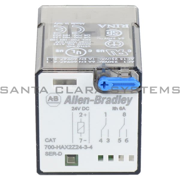 Allen Bradley 700-HAX2Z24-3-4 Tube Base Relay Product Image
