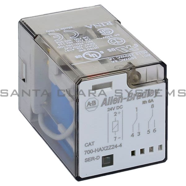 Allen Bradley 700-HAX2Z24-4 Tube Base Relay Product Image