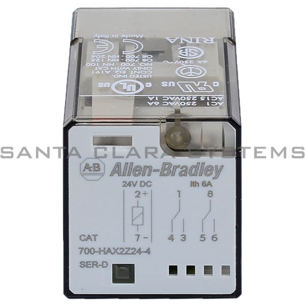Allen Bradley 700-HAX2Z24-4 Tube Base Relay Product Image