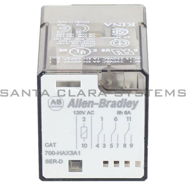Allen Bradley Tube Base Relay 700HAX3A1 En stock y listos para enviar