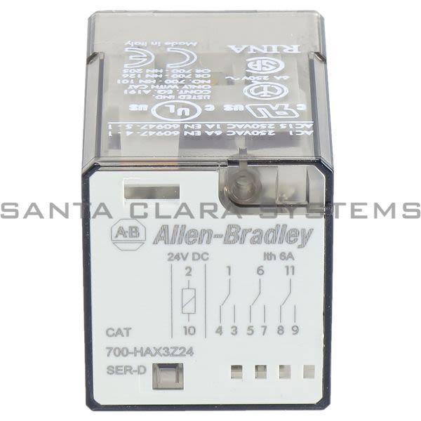 Allen Bradley 700-HAX3Z24 Tube Base Relay Product Image