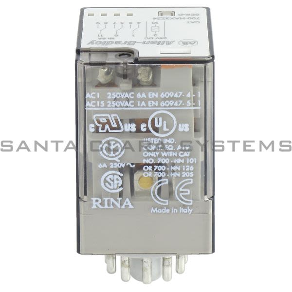 Allen Bradley 700-HAX3Z24 Tube Base Relay Product Image