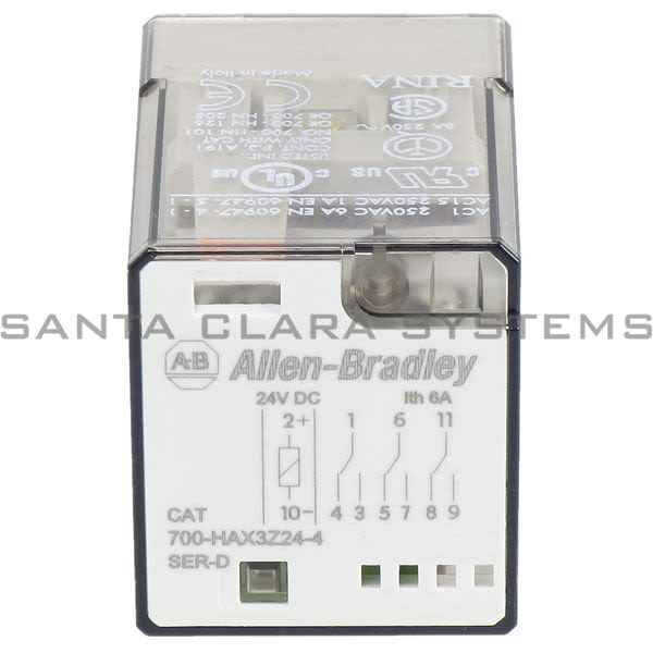 Allen Bradley 700-HAX3Z24-4 Tube Base Relay Product Image