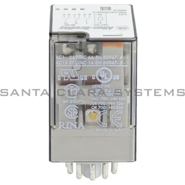 Allen Bradley 700-HAX3Z24-4 Tube Base Relay Product Image