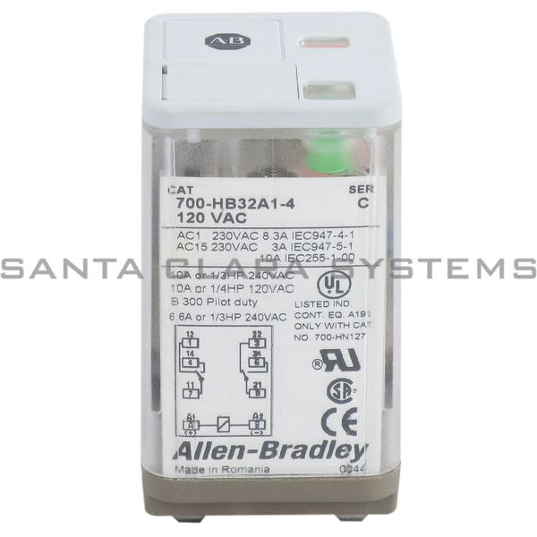 Allen Bradley 700-HB32A1-4 Base Relay Product Image