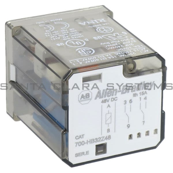 Allen Bradley 700-HB32Z48 Bulletin 700 10A DPDT 48 VDC Relay Ice Cube Type Product Image