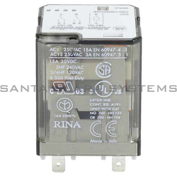 Allen Bradley 700-HB32Z48 Bulletin 700 10A DPDT 48 VDC Relay Ice Cube Type Product Image