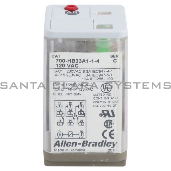 Allen Bradley 700-HB33A1-1-4 Relay Product Image