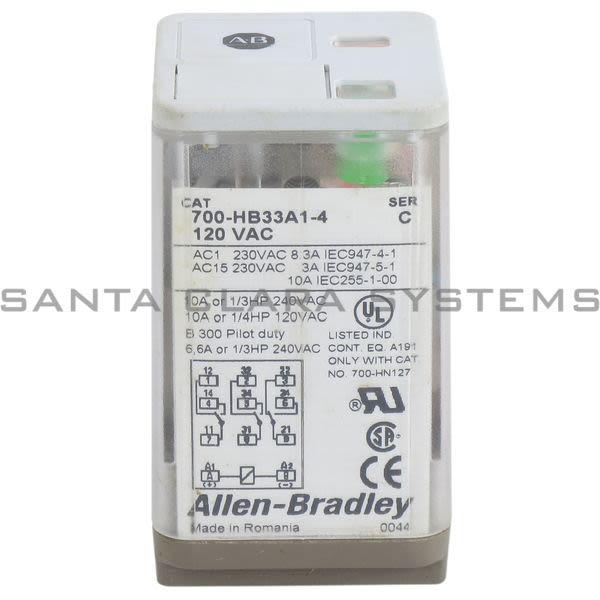Allen Bradley 700-HB33A1-4 Relay Product Image
