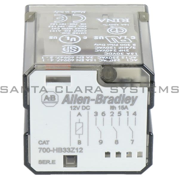 Allen Bradley 700-HB33Z12 General Purpose Blade Base Relay Product Image