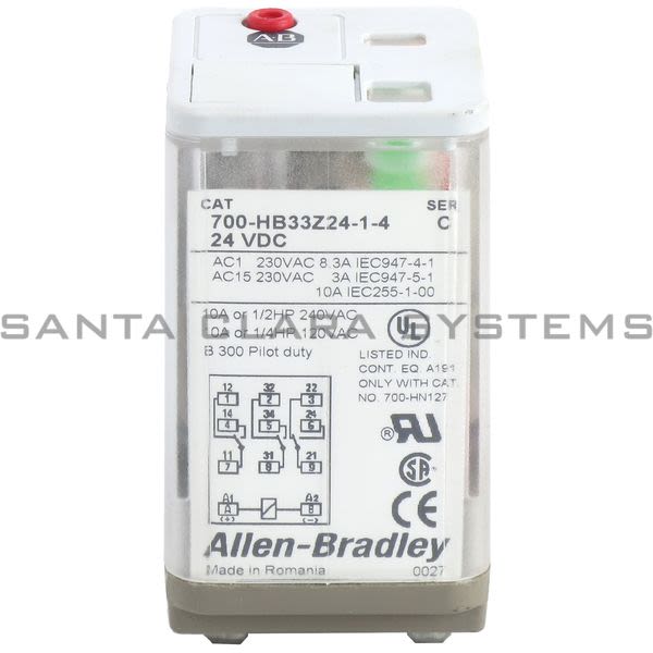 Allen Bradley 700-HB33Z24-1-4 General Relay Product Image