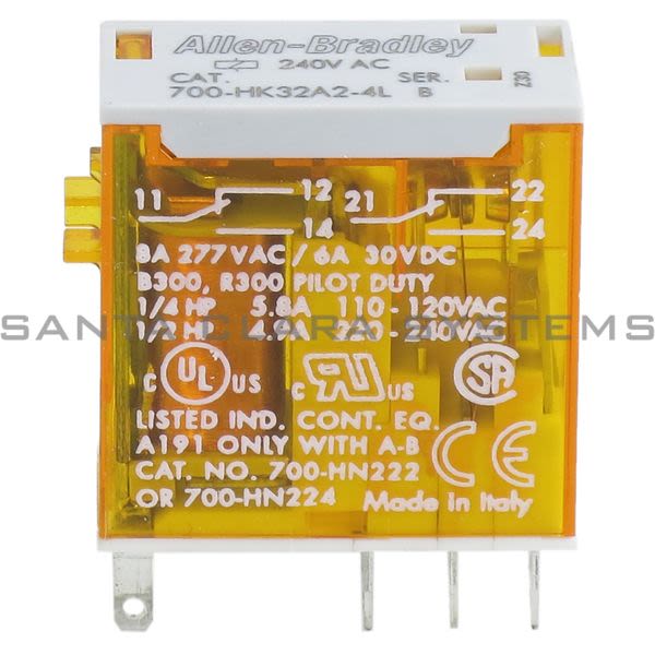 Allen Bradley 700-HK32A2-4L Slim Line Relay Product Image