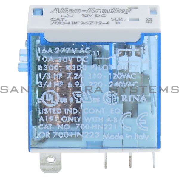 Allen Bradley 700-HK36Z12-4  Slim Line Relay Product Image