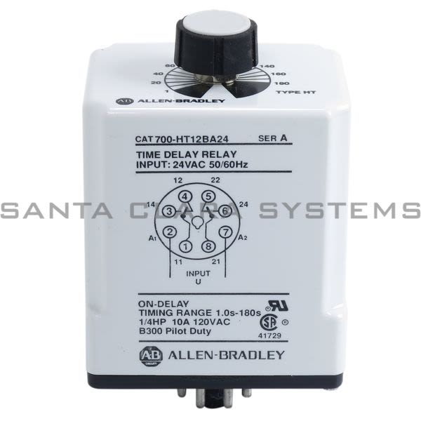 Allen Bradley 700-HT12BA24 On Delay Relay 1.0S-180S 24VAC Product Image