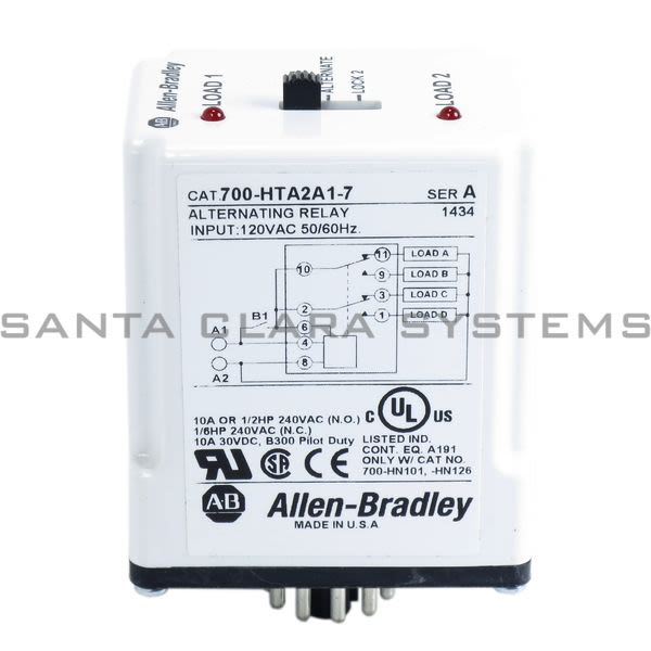 Allen Bradley 700-HTA2A1-7 700-HTA Alternating Relay Product Image